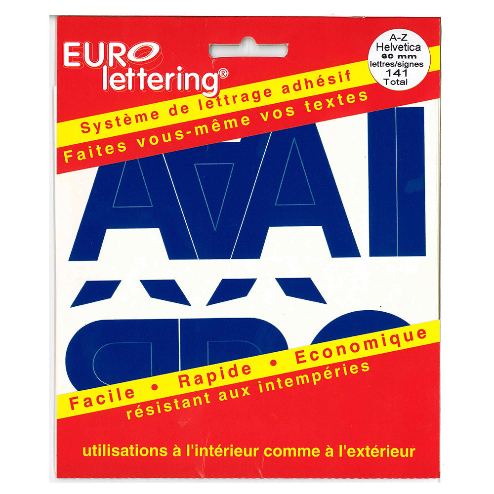 Pickup eurolettering blauw - 60 mm letters - Helvetica - 12150060 - EAN 8711234088642 - zelfklevend vinyl