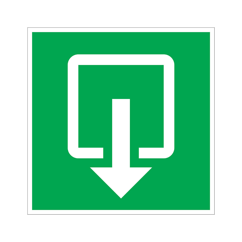 Bord 200x200 mm - Normale uitgang - 1270200616 - EAN 8711234127563 - hard kunststof polystyreen 1,5 mm