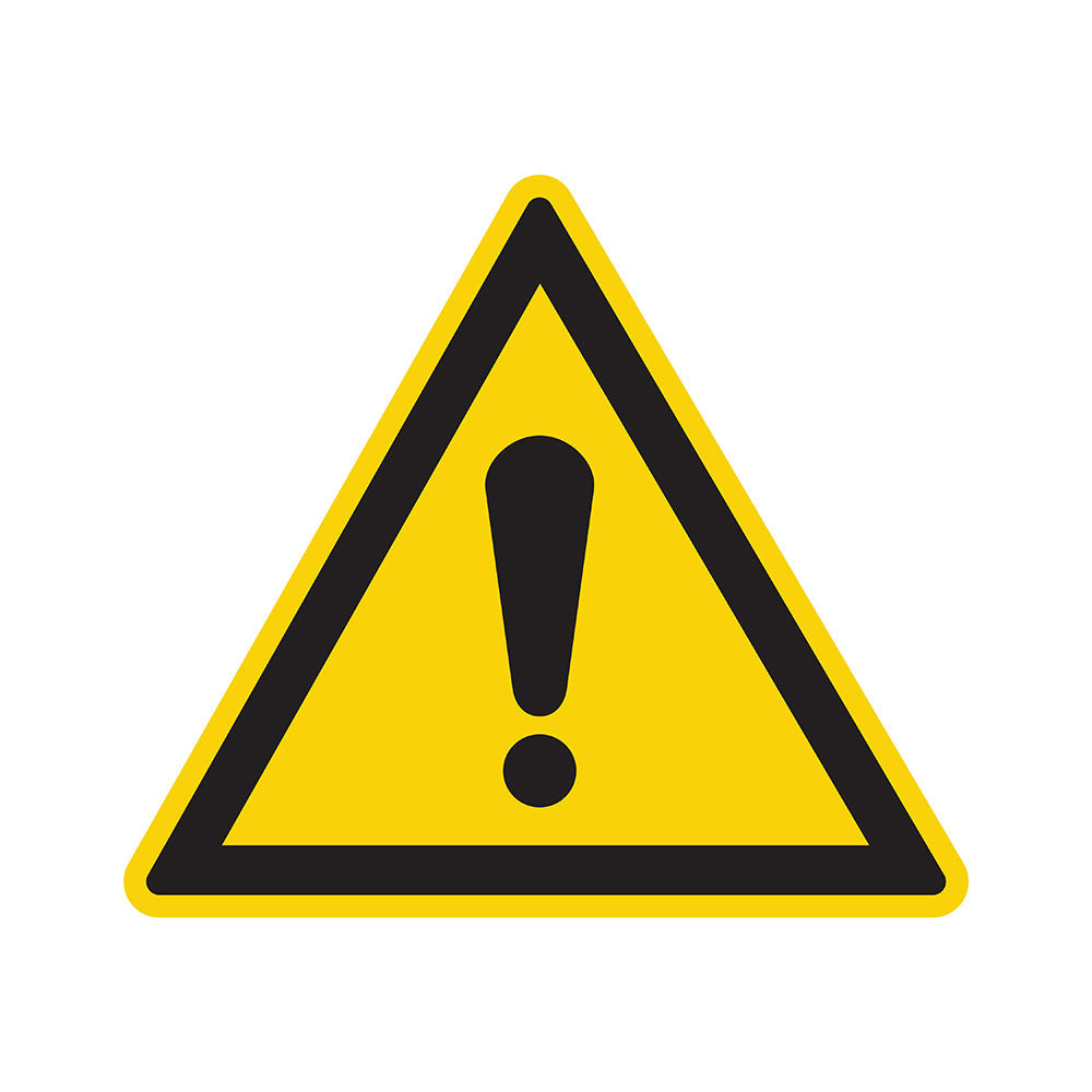 Bord driehoek 200 mm - Gevaar - 1270200700 - EAN 8711234127495 - hard kunststof polystyreen 1,5 mm