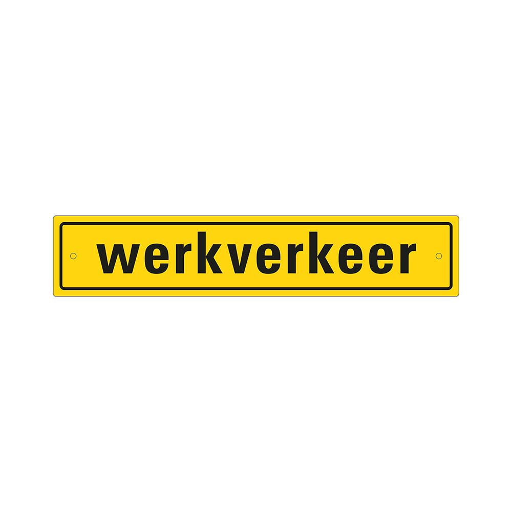 Pickup Bord 400x80 mm werkverkeer - zuignapjes - 1270400002 - EAN 8711234006219 - hard kunststof polystyreen 1,5 mm - geel