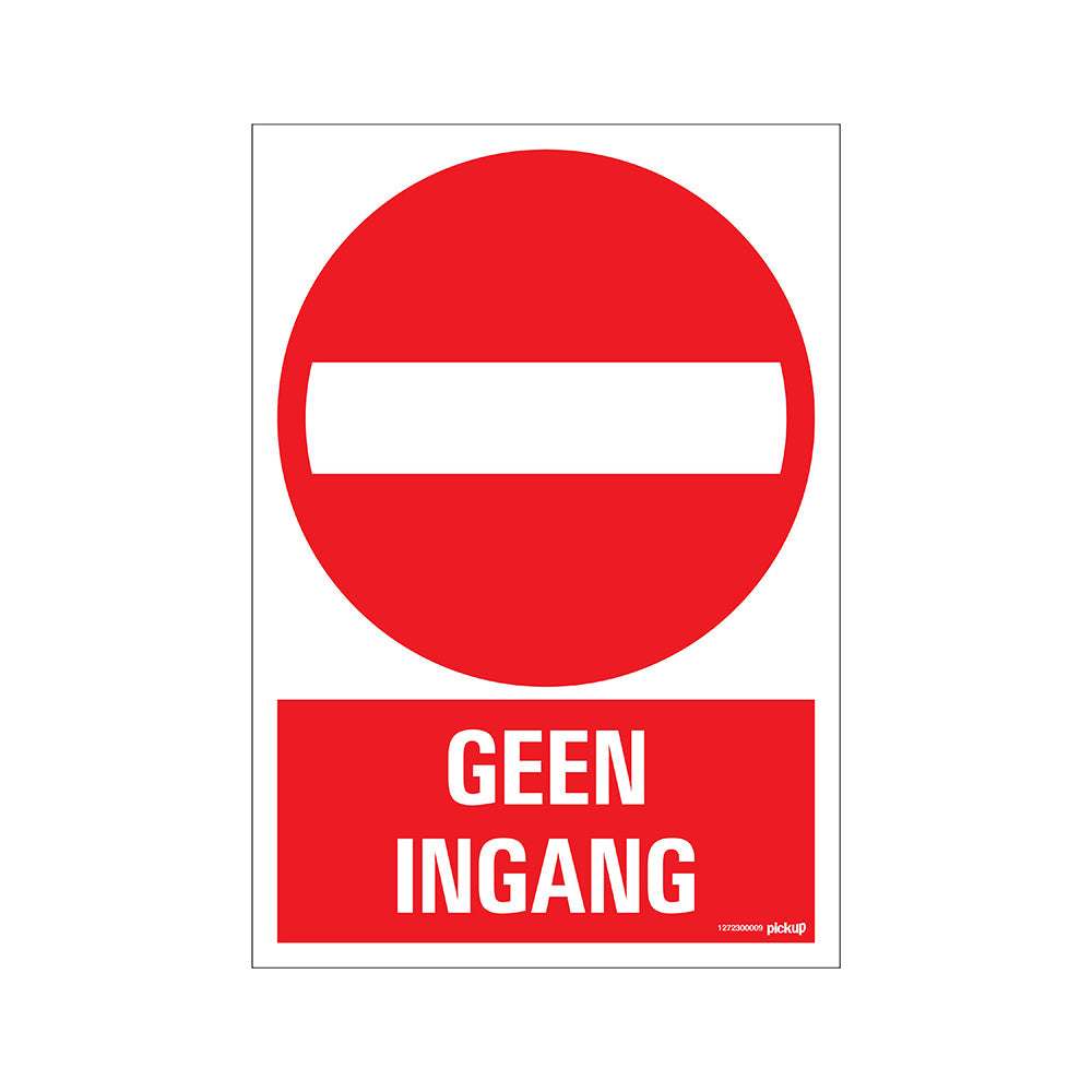 Bord 230x330 mm Combinatie - Geen ingang - 1272300009 - EAN 8711234128850 - hard kunststof polystyreen 1,5 mm