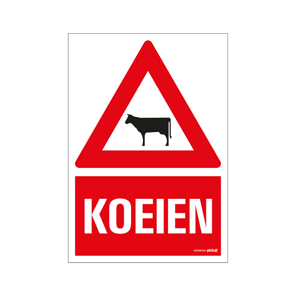 Bord 230x330 mm Combinatie - Koeien - 1272300156 - EAN 8711234129437 - hard kunststof polystyreen 1,5 mm