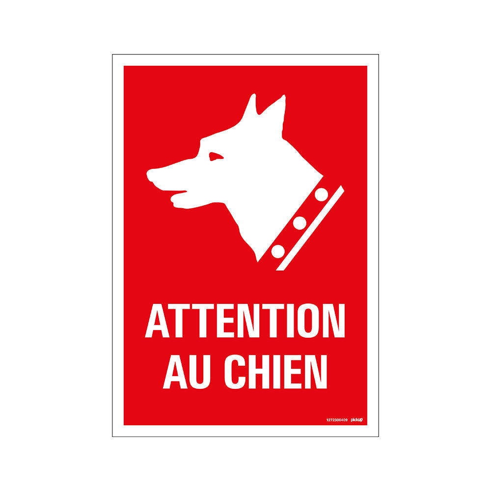 Panneau 230x330 mm Combi - Attention au chien - 1272300409 - EAN 8711234129741 - hard kunststof polystyreen 1,5 mm