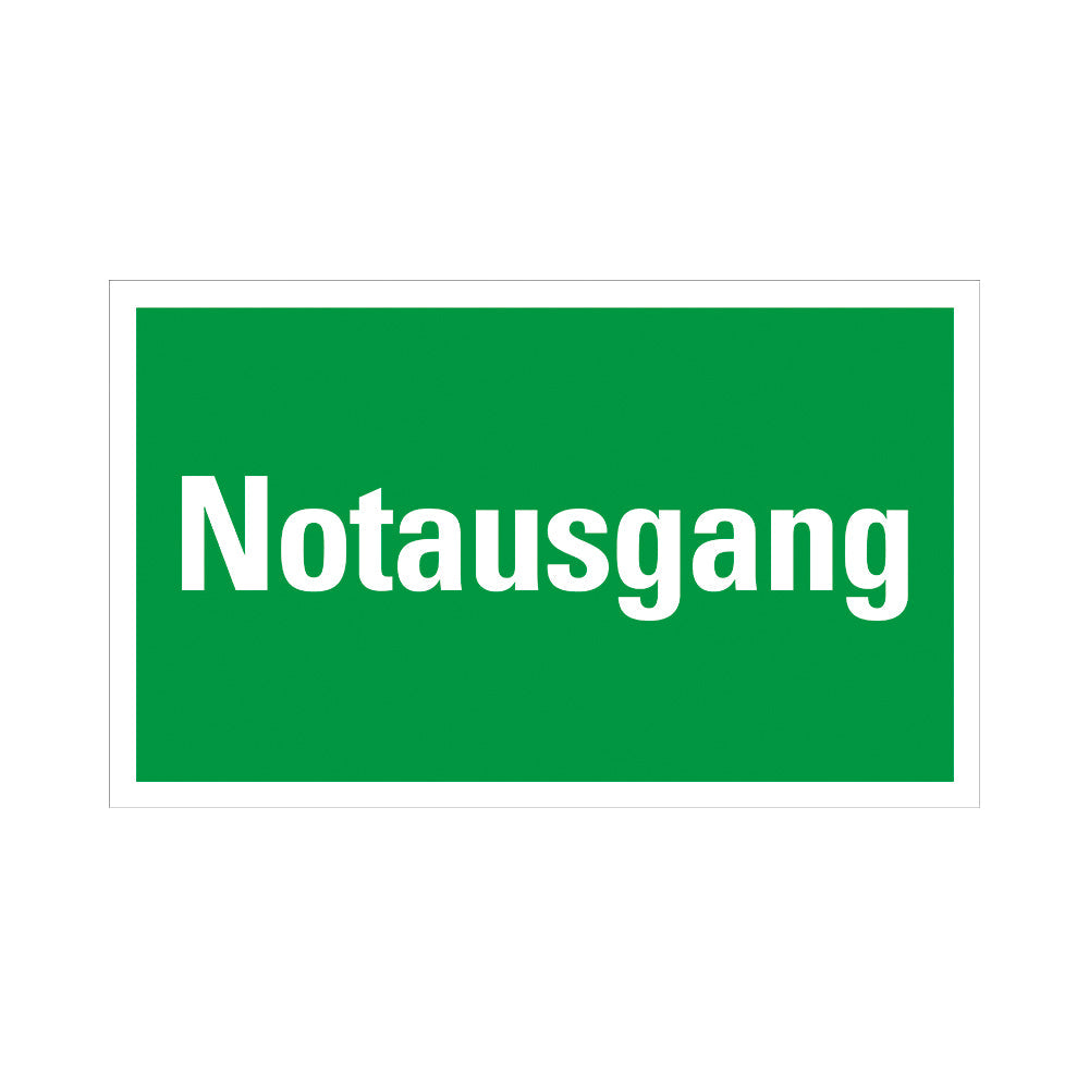 Kunststoff Schild bord 330x200 mm SK NOTAUSGANG 1281332004 EAN 8711234031679 200x330 mm