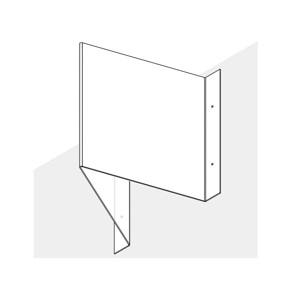 Panoramabord blanco 150x300 mm -1290150301 - EAN 8711234006301 - hard kunststof polystyreen 1,5 mm