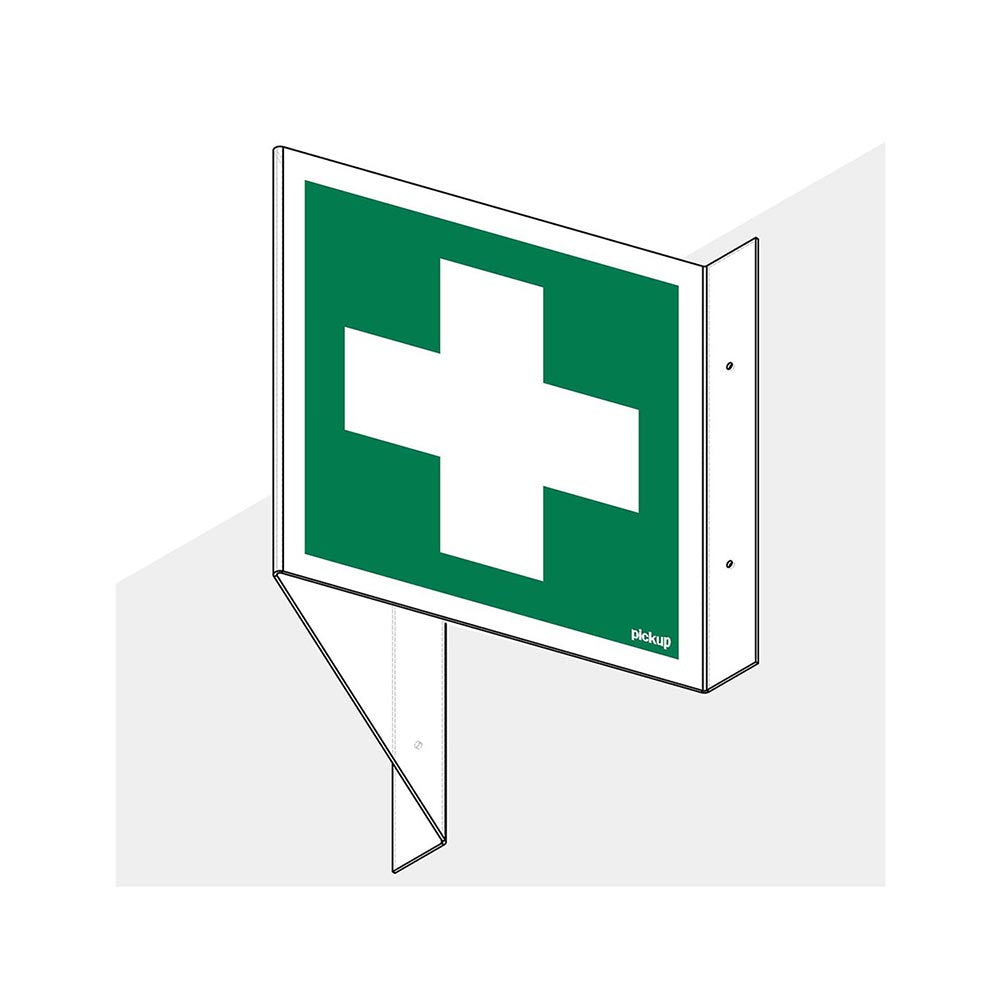 Panoramabord eerste hulp 150x300 mm -1290150310 - EAN 8711234006394 - hard kunststof polystyreen 1,5 mm