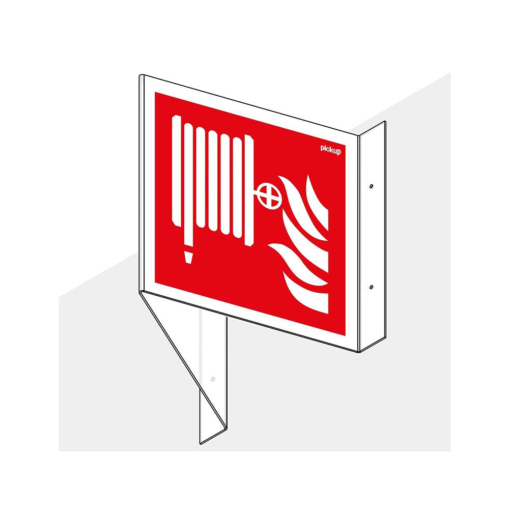 Panoramabord brandslang 200x400 mm -1290200403 - EAN 8711234006523 - hard kunststof polystyreen 1,5 mm