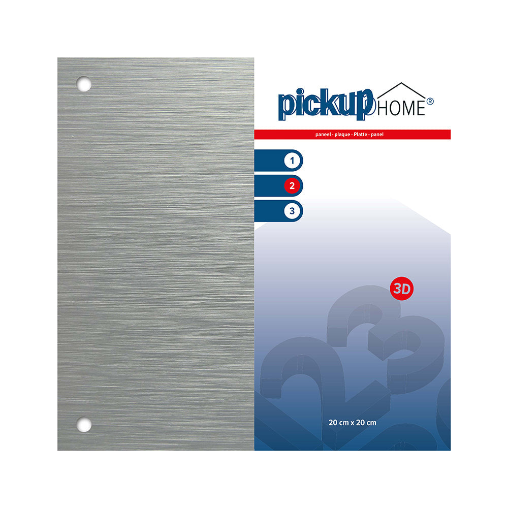 3D Home plaat - paneel alu sandwich 3 mm - 200x200 mm - 210200200 - EAN 8711234016126 - aluminium sandwich dibond - weerbestendig - voorzien van bevestigingsgaatjes - <br /><br /> <a href-"../bevestigingsmaterialen">Klik hier om naar de bevestigings materialen pagina te gaan</a>.