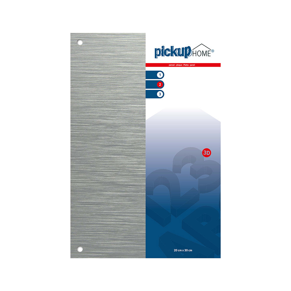 3D Home plaat - paneel alu sandwich 3 mm - 300x200 mm - 210300200 - EAN 8711234016119 - aluminium sandwich dibond - weerbestendig - voorzien van bevestigingsgaatjes - <br /><br /> <a href-"../bevestigingsmaterialen">Klik hier om naar de bevestigings materialen pagina te gaan</a>.