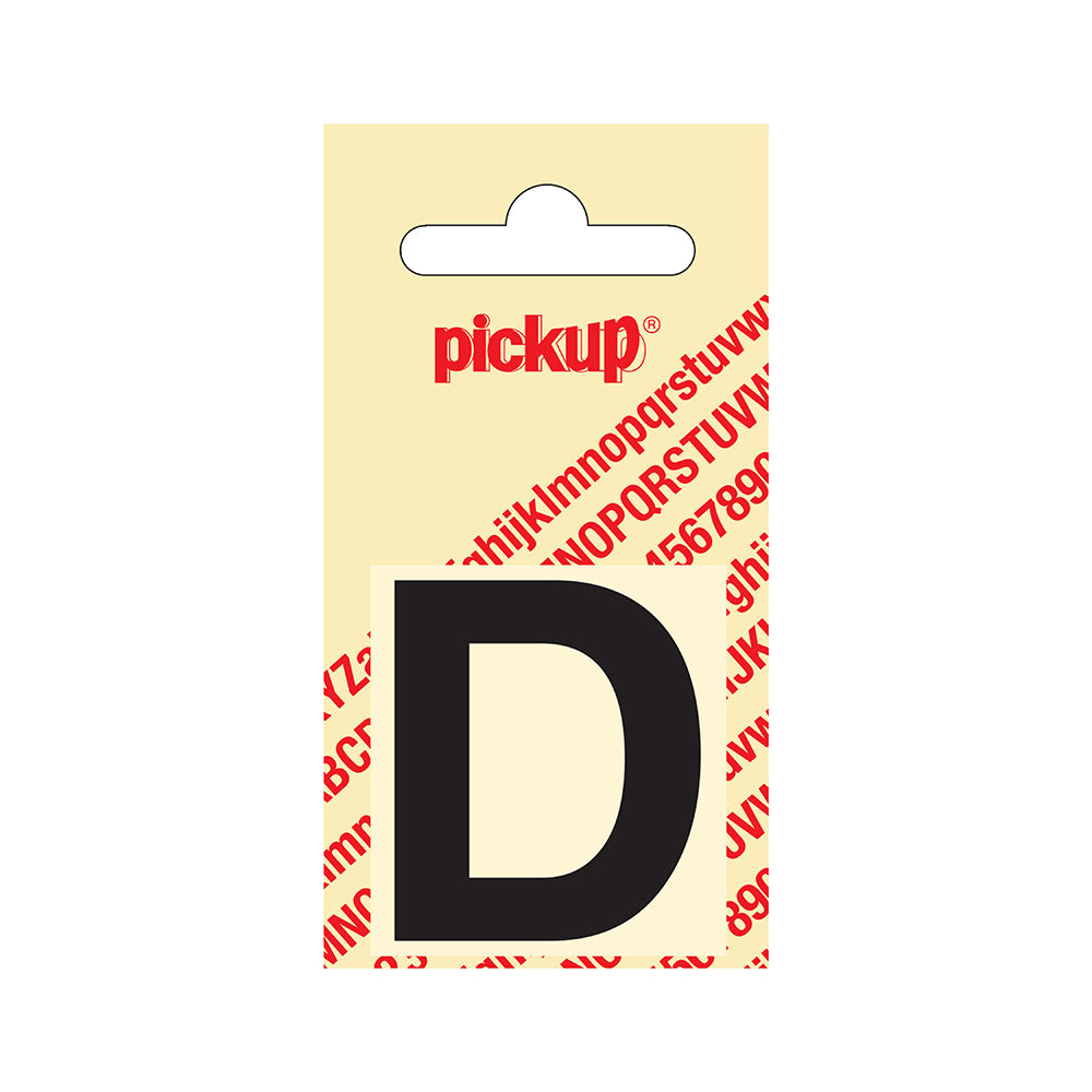 Plakletter Helvetica 40 mm - zwart D - Helvetica - 31202040D - EAN 8711234101037 - zelfklevend vinyl