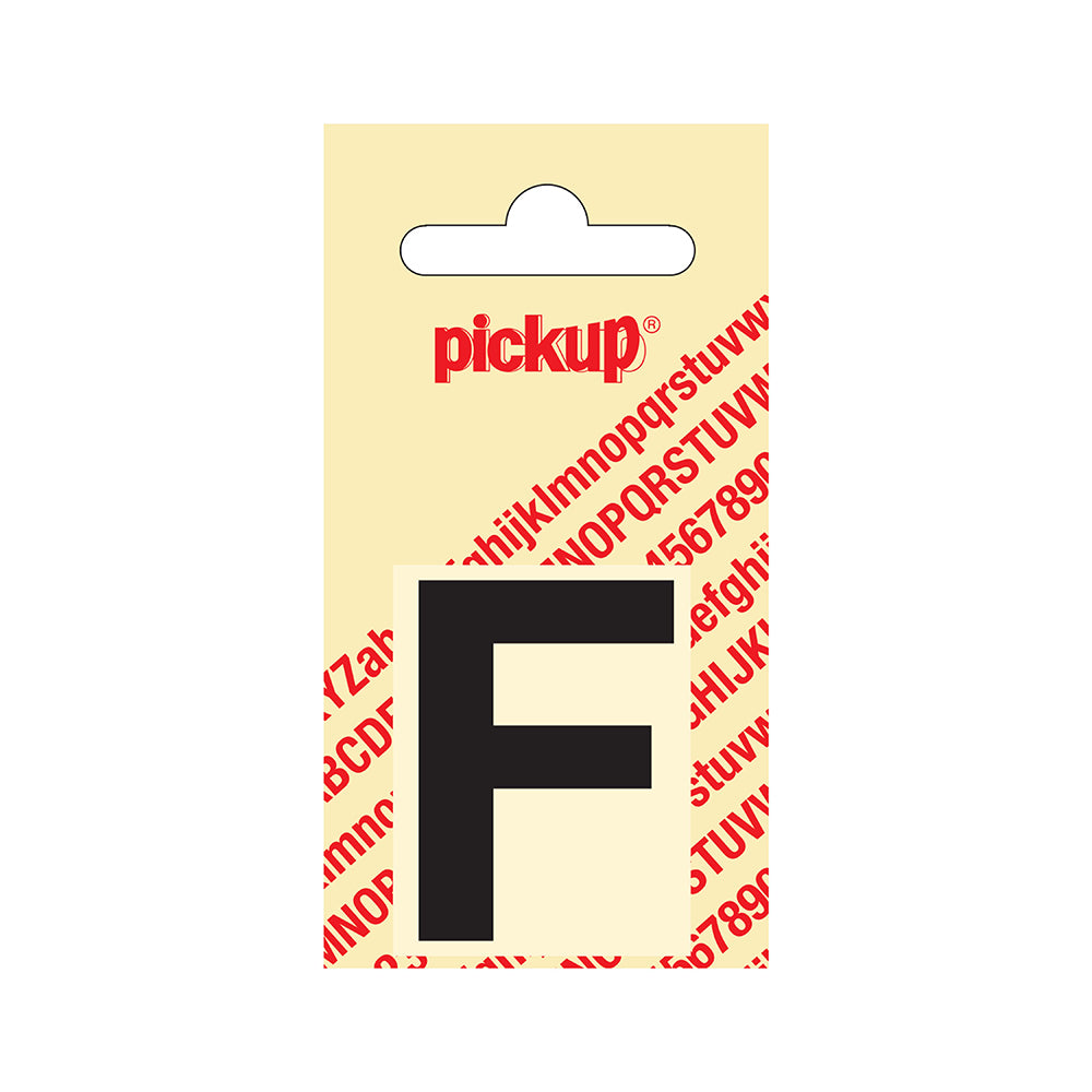 Plakletter Helvetica 40 mm - zwart F - Helvetica - 31202040F - EAN 8711234101051 - zelfklevend vinyl