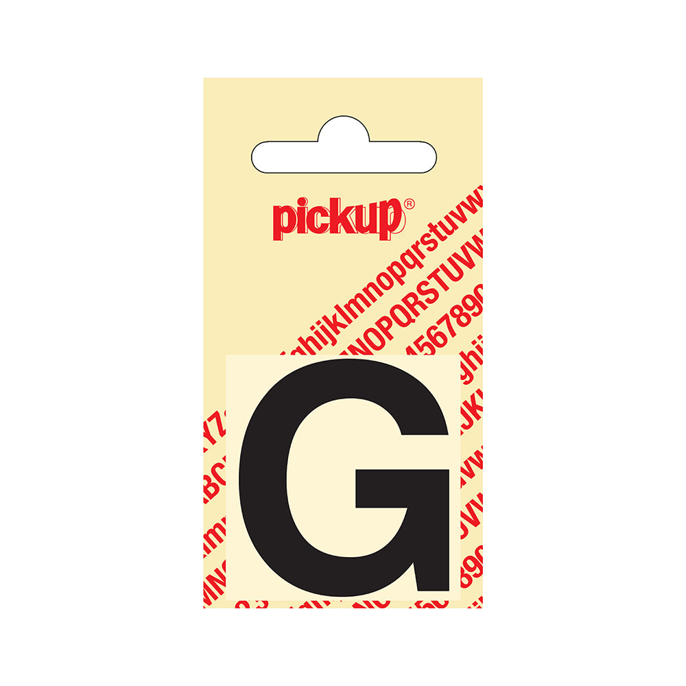 Plakletter Helvetica 40 mm - zwart G - Helvetica - 31202040G - EAN 8711234101068 - zelfklevend vinyl