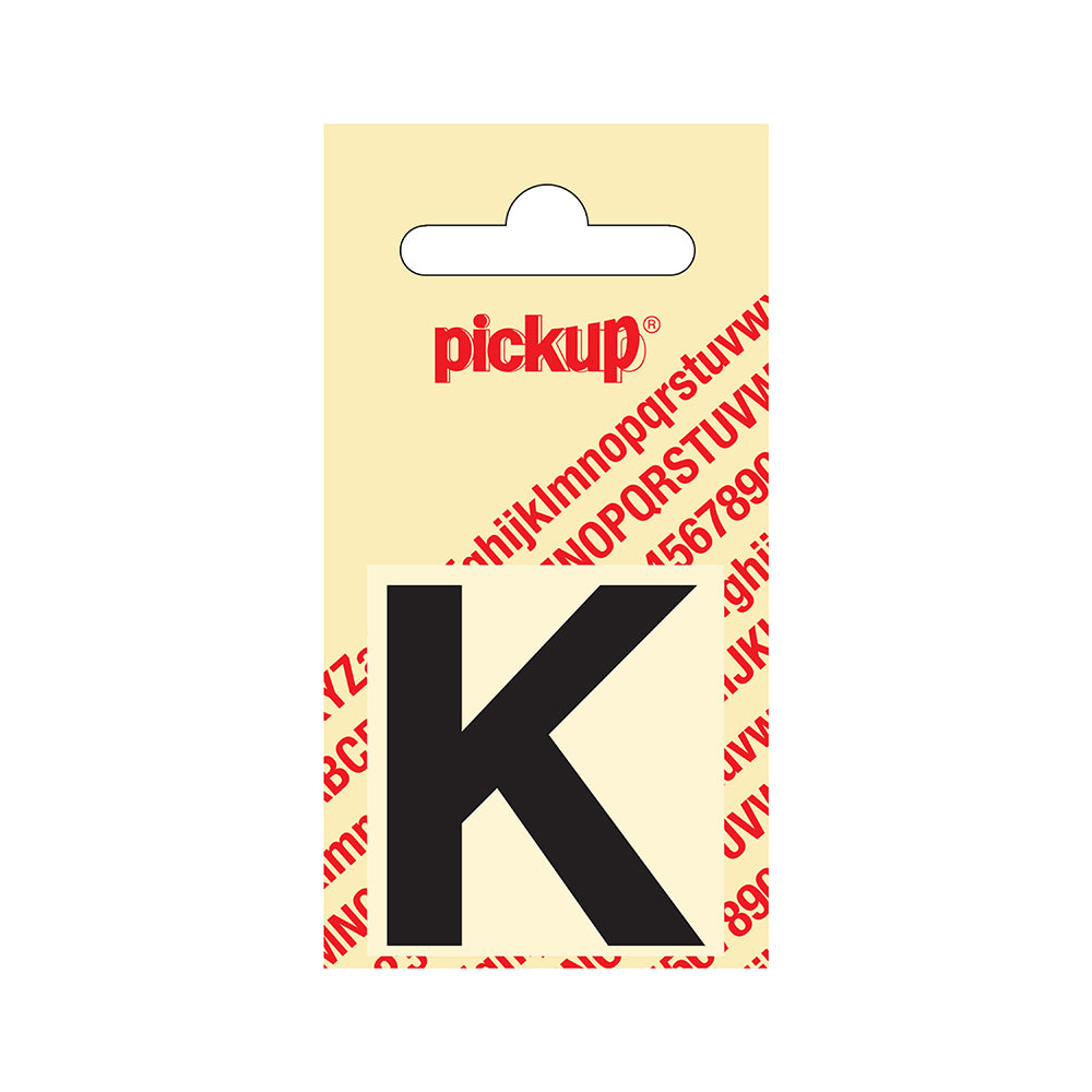 Plakletter Helvetica 40 mm - zwart K - Helvetica - 31202040K - EAN 8711234101105 - zelfklevend vinyl