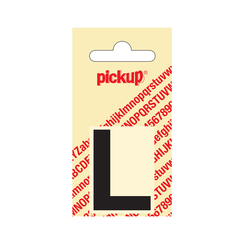 Plakletter Helvetica 40 mm - zwart L - Helvetica - 31202040L - EAN 8711234101112 - zelfklevend vinyl