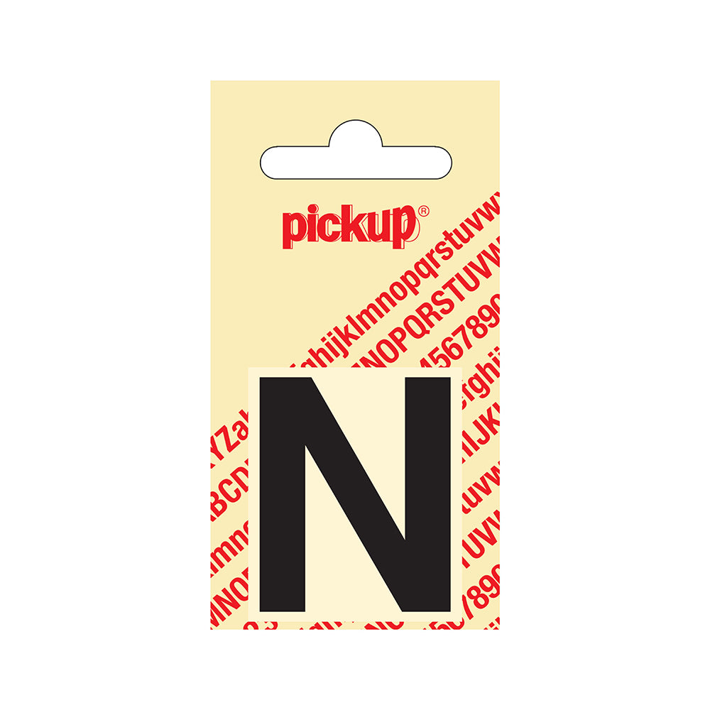 Plakletter Helvetica 40 mm - zwart N - Helvetica - 31202040N - EAN 8711234101136 - zelfklevend vinyl