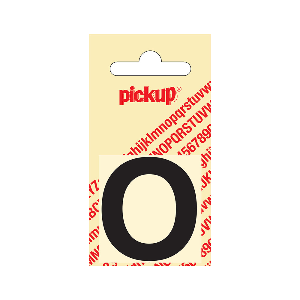 Plakletter Helvetica 40 mm - zwart O - Helvetica - 31202040O - EAN 8711234101143 - zelfklevend vinyl