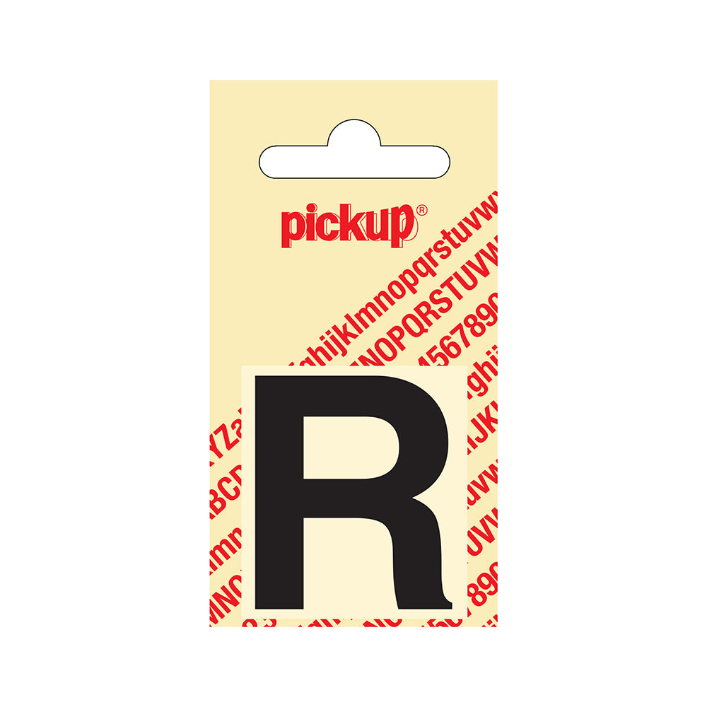 Plakletter Helvetica 40 mm - zwart R - Helvetica - 31202040R - EAN 8711234101174 - zelfklevend vinyl