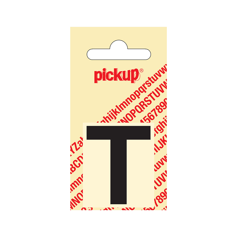 Plakletter Helvetica 40 mm - zwart T - Helvetica - 31202040T - EAN 8711234101198 - zelfklevend vinyl