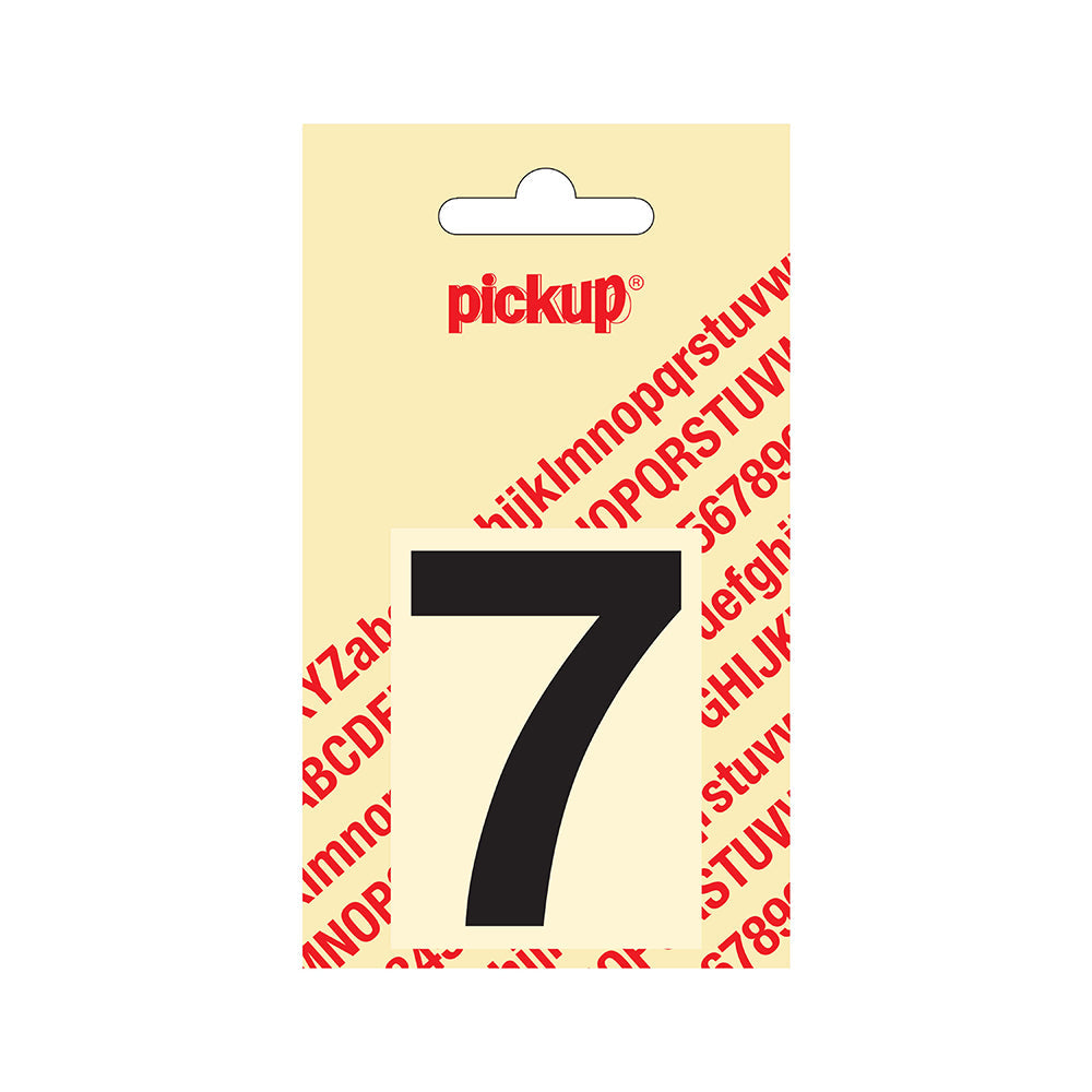 Plakcijfer Helvetica 60 mm - zwart 7 - Helvetica - 312020607 - EAN 8711234121370 - zelfklevend vinyl