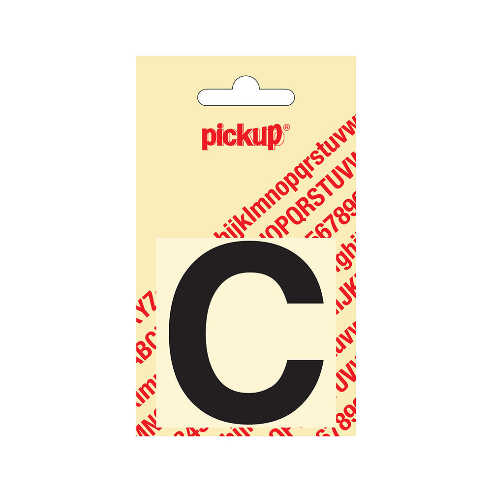 Plakletter Helvetica 60 mm - zwart C - Helvetica - 31202060C - EAN 8711234121028 - zelfklevend vinyl