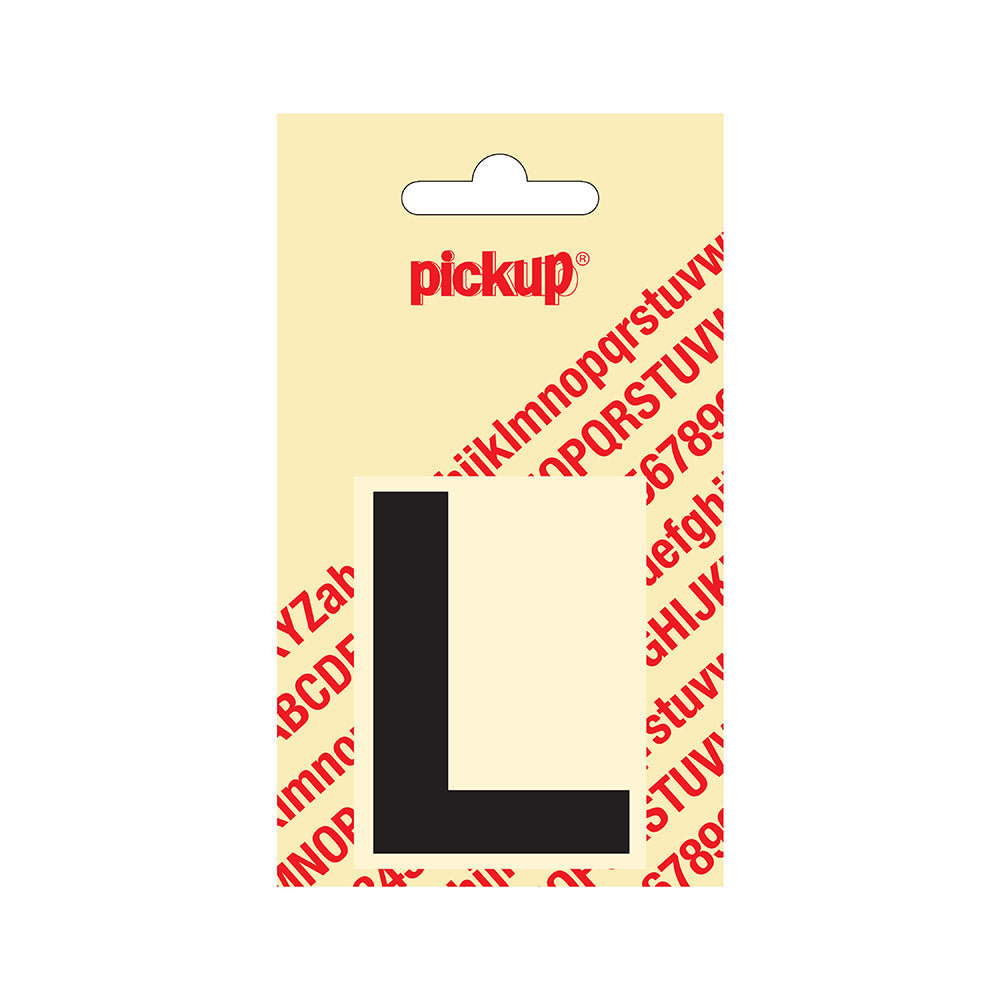 Plakletter Helvetica 60 mm - zwart L - Helvetica - 31202060L - EAN 8711234121110 - zelfklevend vinyl