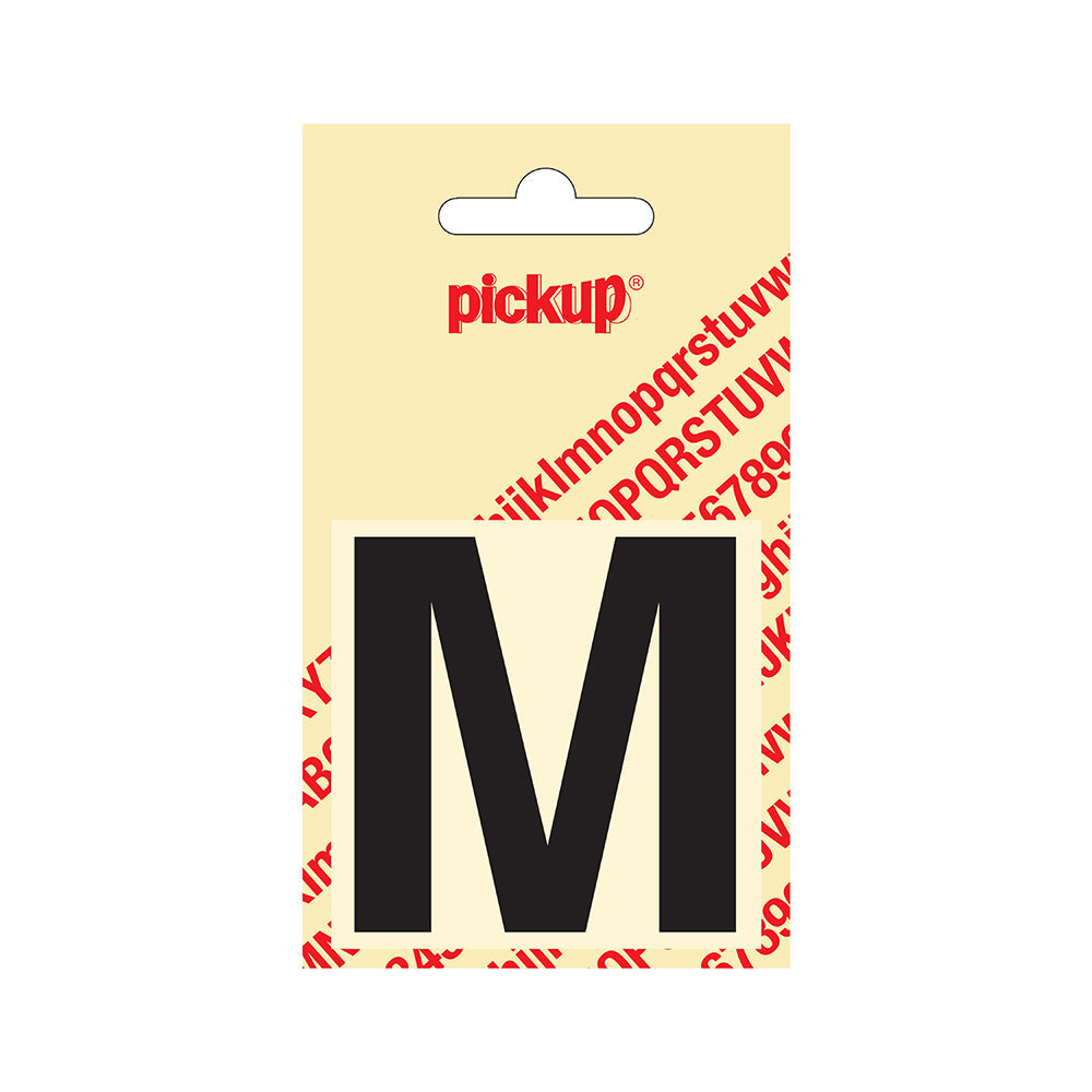 Plakletter Helvetica 60 mm - zwart M - Helvetica - 31202060M - EAN 8711234121127 - zelfklevend vinyl
