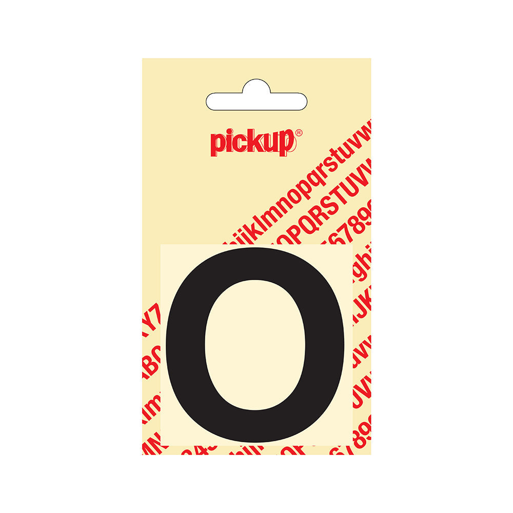 Plakletter Helvetica 60 mm - zwart O - Helvetica - 31202060O - EAN 8711234121141 - zelfklevend vinyl