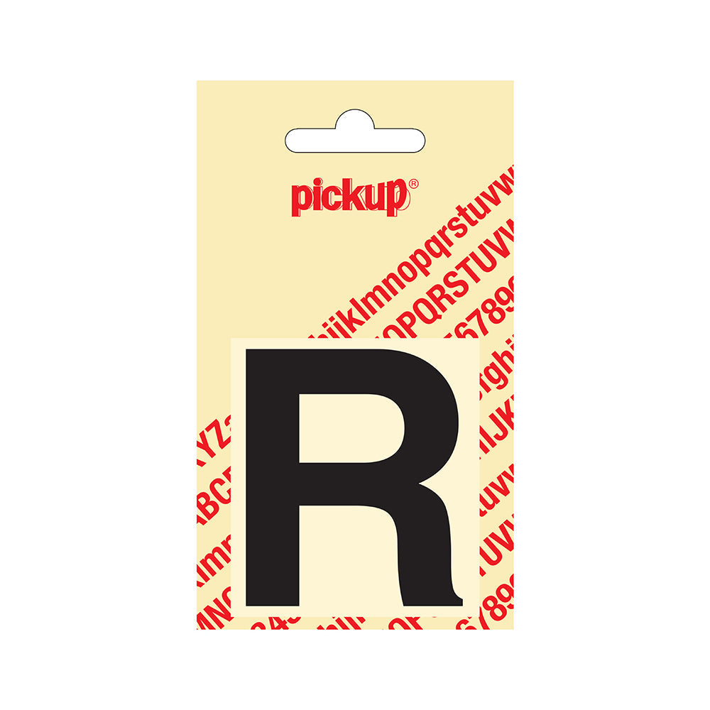 Plakletter Helvetica 60 mm - zwart R - Helvetica - 31202060R - EAN 8711234121172 - zelfklevend vinyl