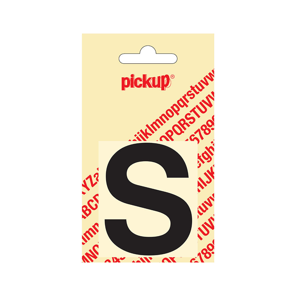 Plakletter Helvetica 60 mm - zwart S - Helvetica - 31202060S - EAN 8711234121189 - zelfklevend vinyl