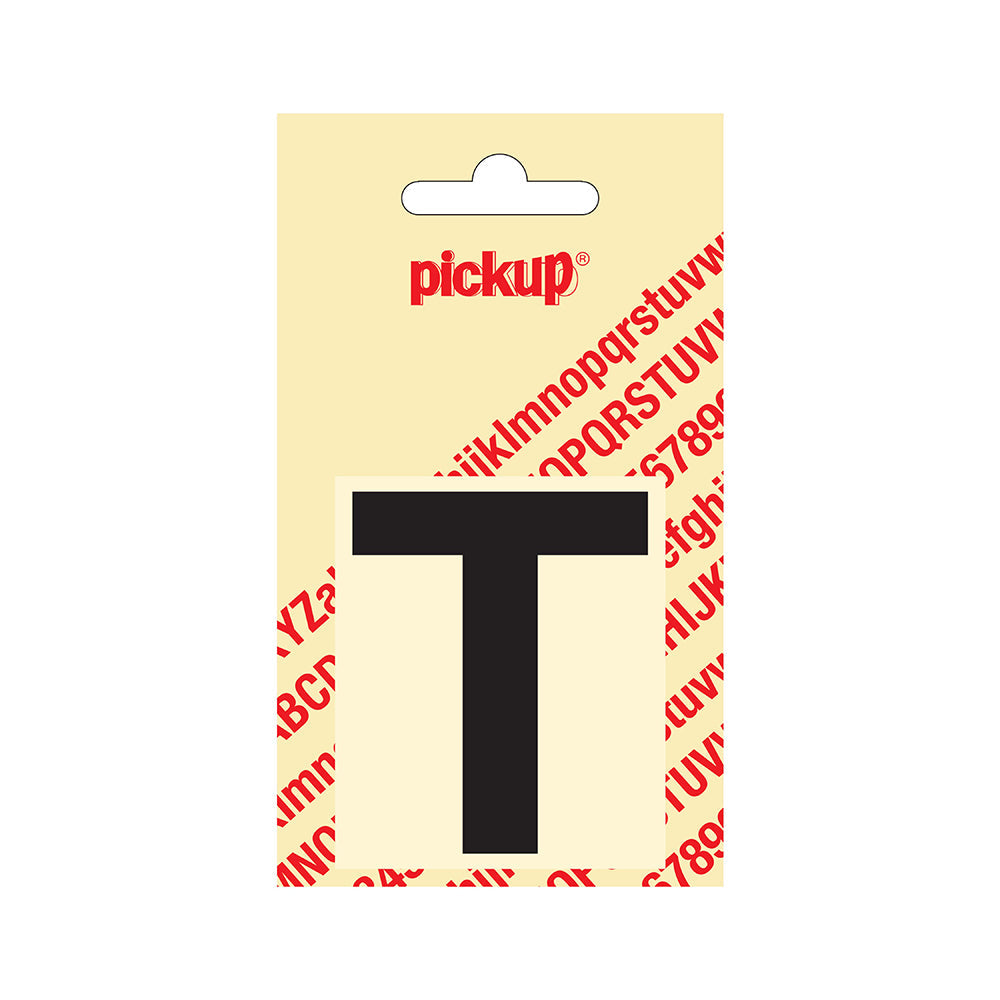 Plakletter Helvetica 60 mm - zwart T - Helvetica - 31202060T - EAN 8711234121196 - zelfklevend vinyl
