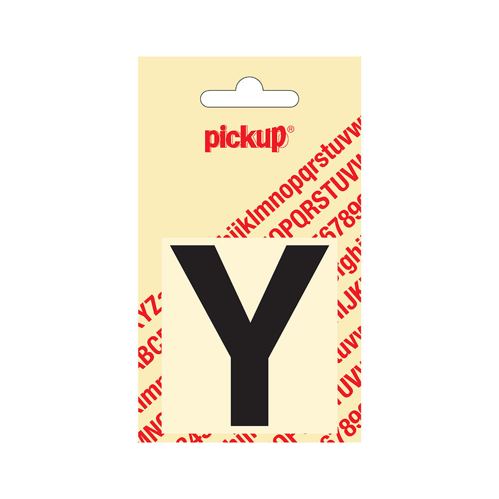 Plakletter Helvetica 60 mm - zwart Y - Helvetica - 31202060Y - EAN 8711234121240 - zelfklevend vinyl