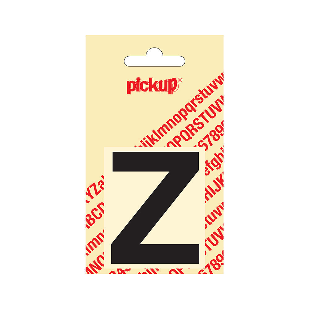Plakletter Helvetica 60 mm - zwart Z - Helvetica - 31202060Z - EAN 8711234121257 - zelfklevend vinyl
