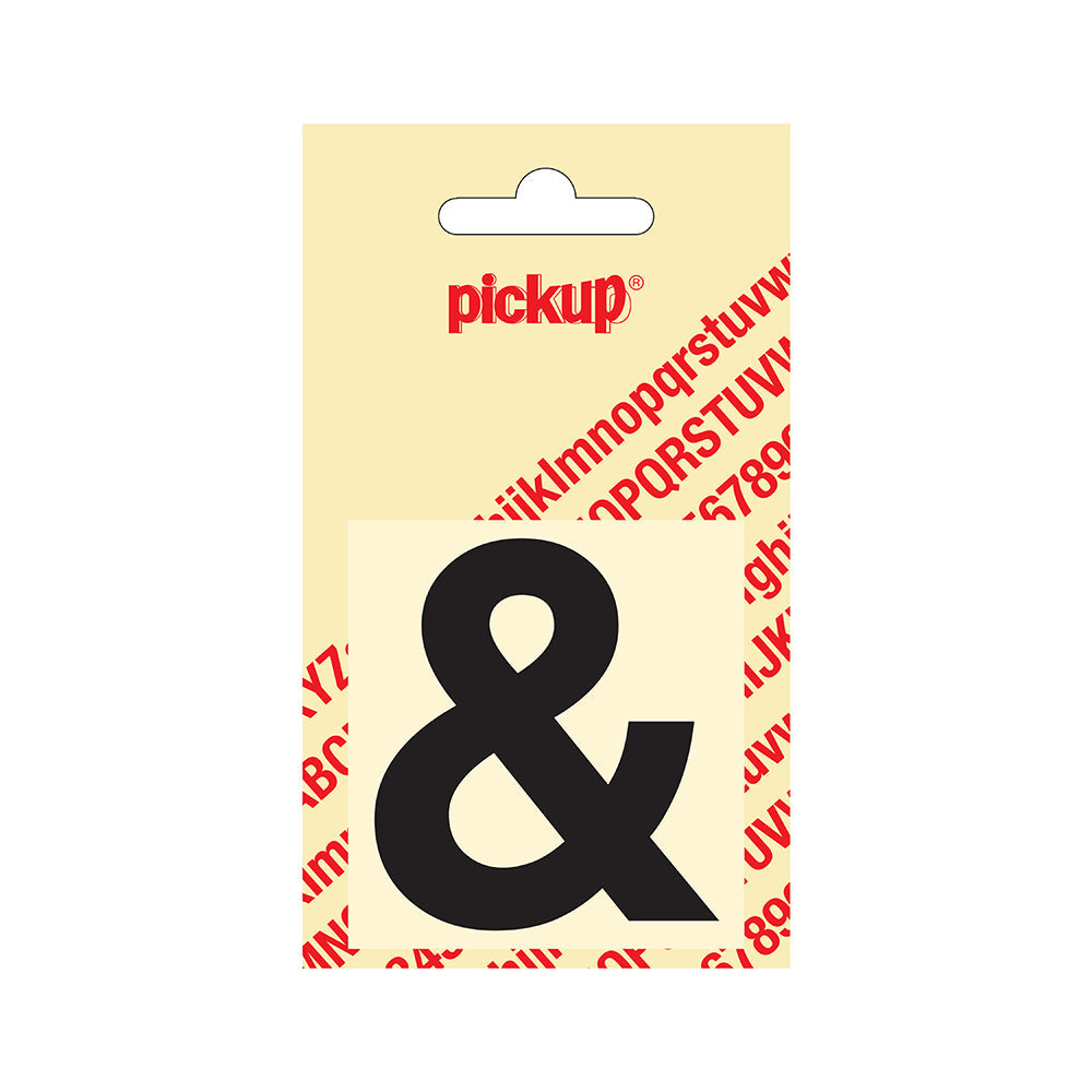 Plakletter Helvetica 60 mm - zwart & - Helvetica - 31202060& - EAN 8711234121806 - zelfklevend vinyl