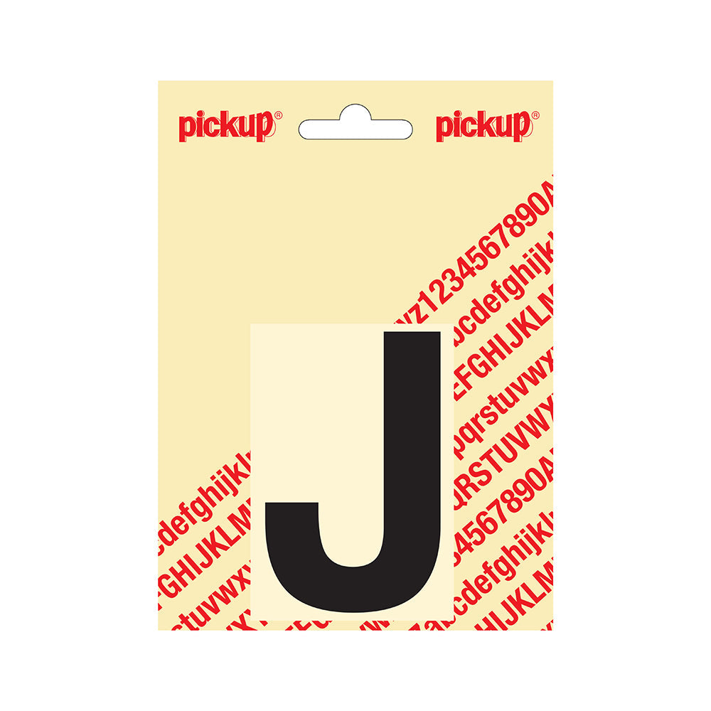 Plakletter Helvetica 80 mm - zwart J - Helvetica - 31202080J - EAN 8711234131096 - zelfklevend vinyl