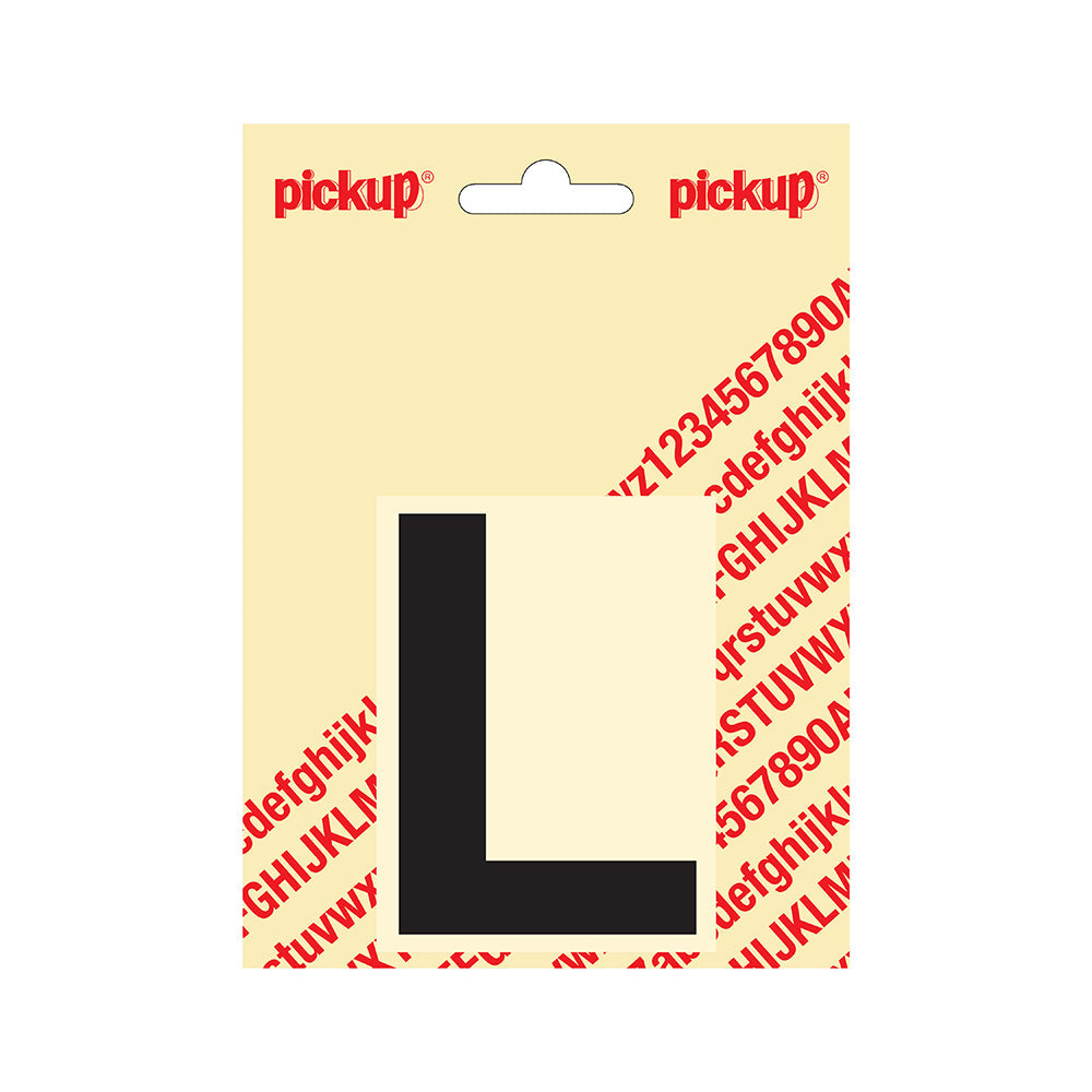 Plakletter Helvetica 80 mm - zwart L - Helvetica - 31202080L - EAN 8711234131119 - zelfklevend vinyl