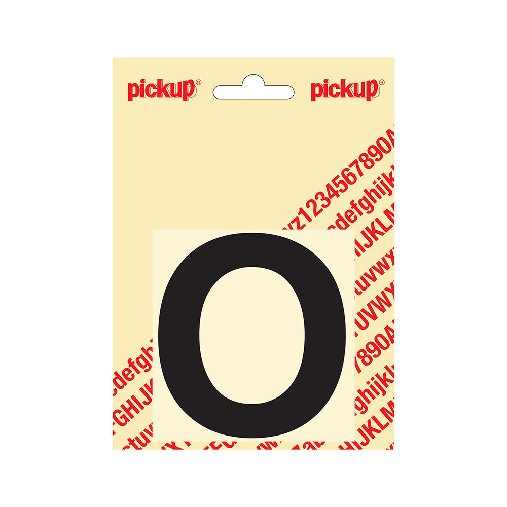 Plakletter Helvetica 80 mm - zwart O - Helvetica - 31202080O - EAN 8711234131140 - zelfklevend vinyl