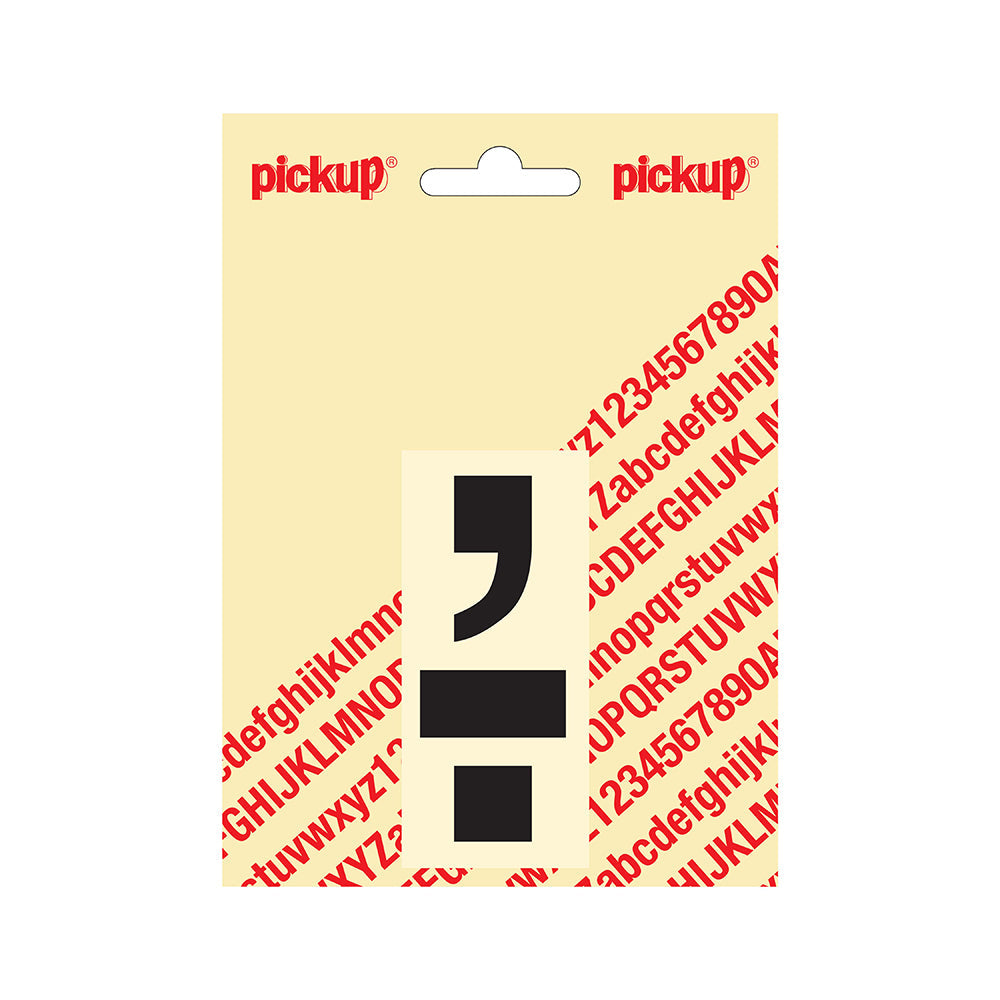 Plakletter Helvetica 80 mm - punt komma zwart - Helvetica - 31202080PK - EAN 8711234131768 - zelfklevend vinyl