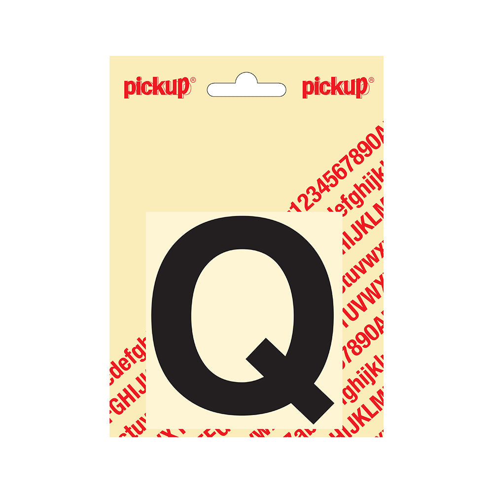 Plakletter Helvetica 80 mm - zwart Q - Helvetica - 31202080Q - EAN 8711234131164 - zelfklevend vinyl