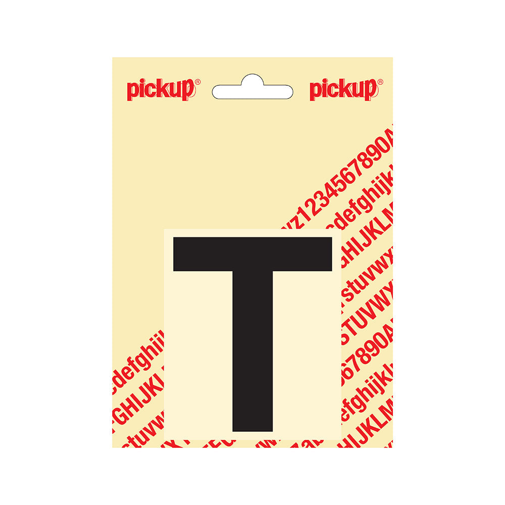 Plakletter Helvetica 80 mm - zwart T - Helvetica - 31202080T - EAN 8711234131195 - zelfklevend vinyl