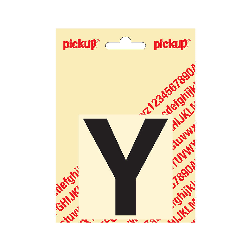 Plakletter Helvetica 80 mm - zwart Y - Helvetica - 31202080Y - EAN 8711234131249 - zelfklevend vinyl