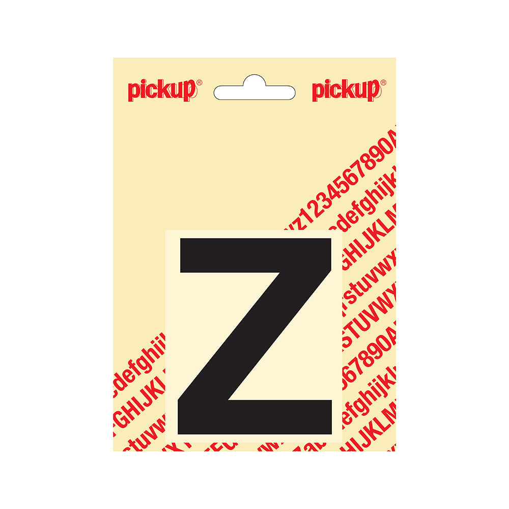 Plakletter Helvetica 80 mm - zwart Z - Helvetica - 31202080Z - EAN 8711234131256 - zelfklevend vinyl