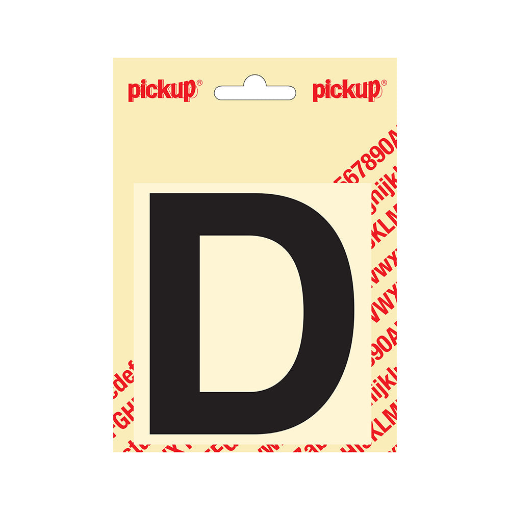 Plakletter Helvetica 100 mm - zwart D - Helvetica - 31202100D - EAN 8711234141033 - zelfklevend vinyl