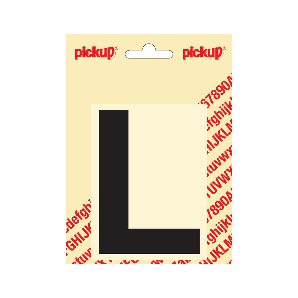 Plakletter Helvetica 100 mm - zwart L - Helvetica - 31202100L - EAN 8711234141118 - zelfklevend vinyl