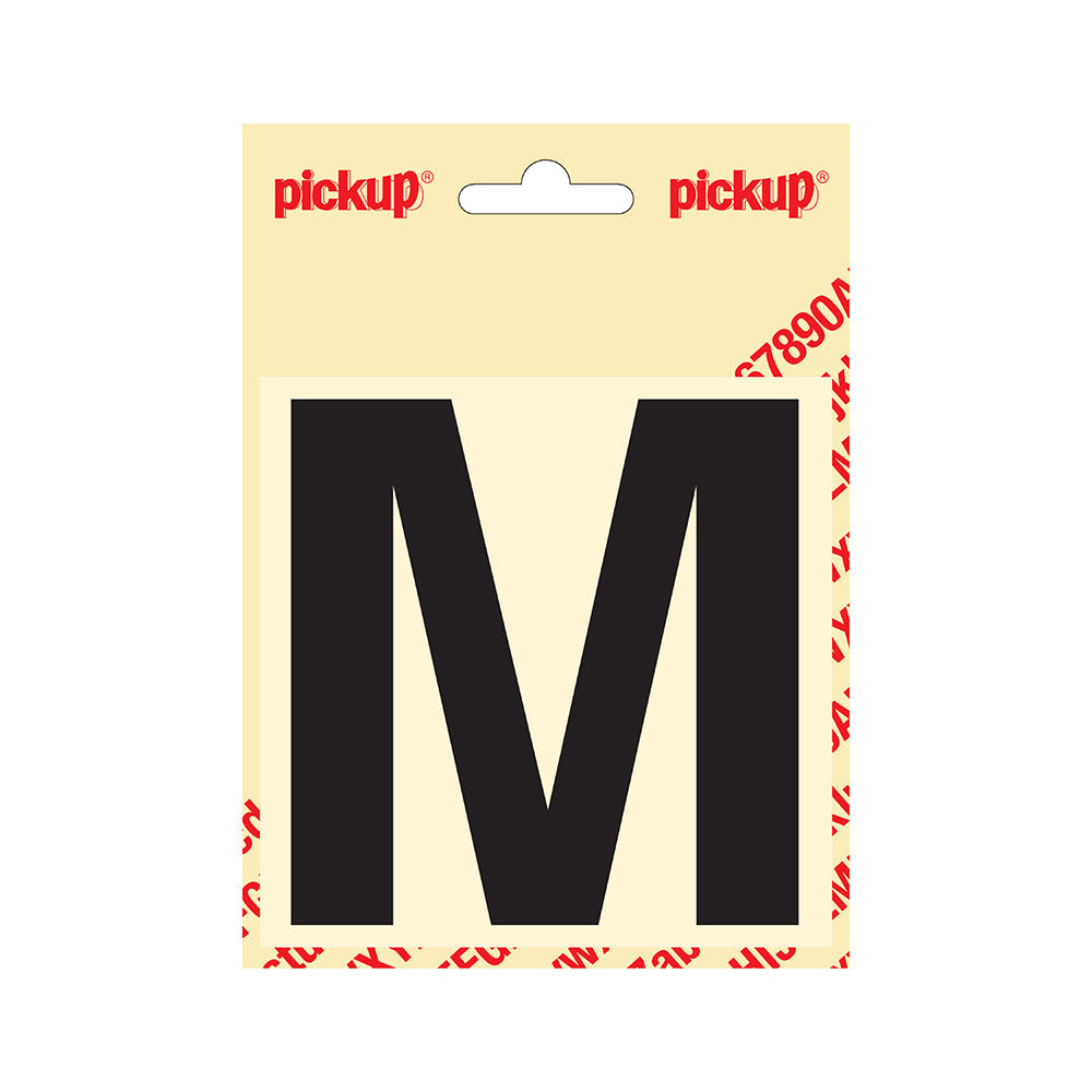 Plakletter Helvetica 100 mm - zwart M - Helvetica - 31202100M - EAN 8711234141125 - zelfklevend vinyl