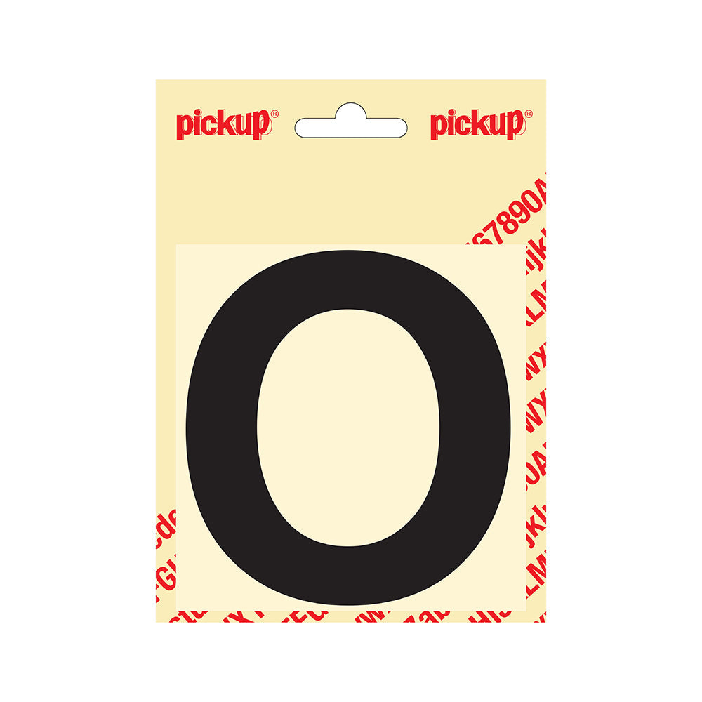 Plakletter Helvetica 100 mm - zwart O - Helvetica - 31202100O - EAN 8711234141149 - zelfklevend vinyl