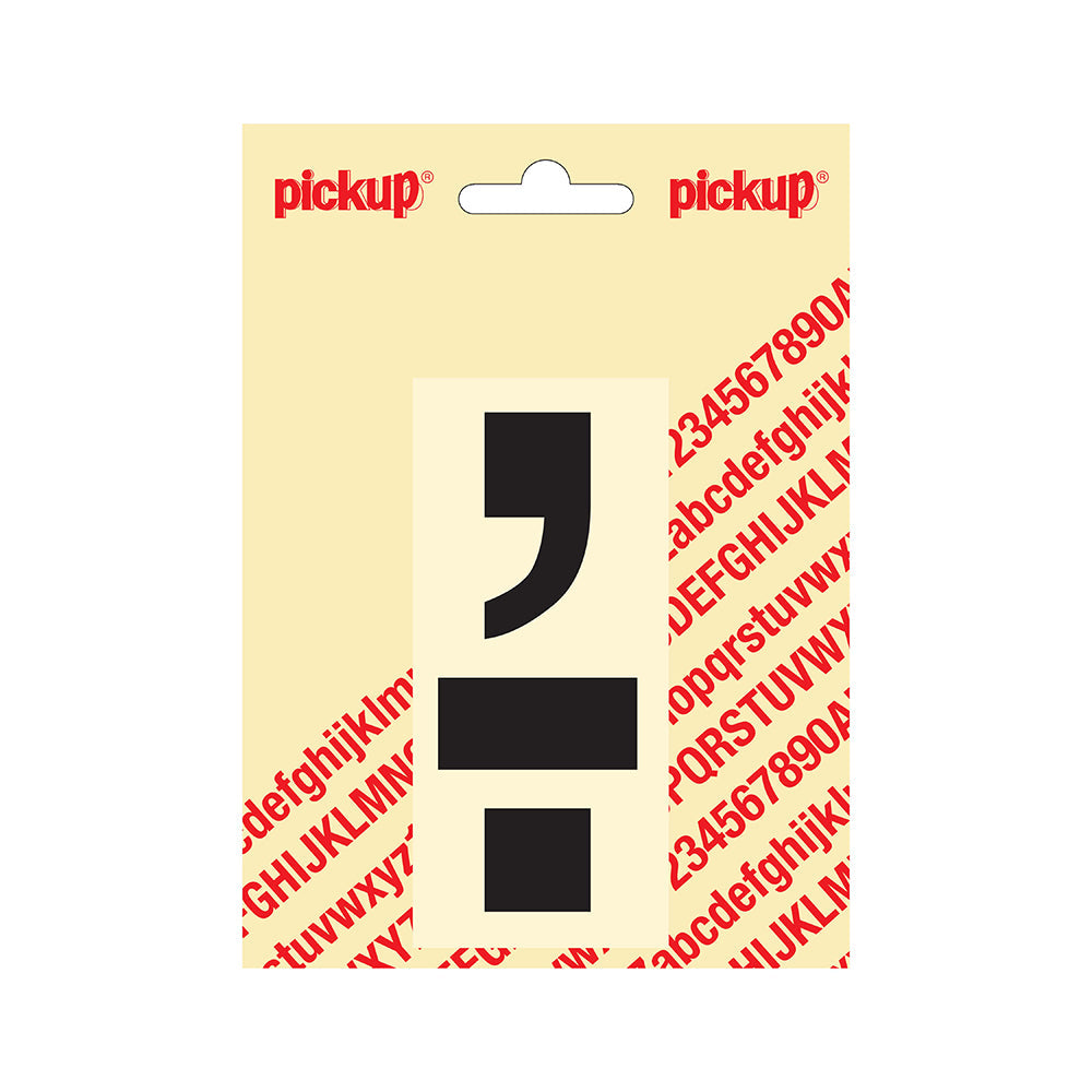 Plakletter Helvetica 100 mm - punt komma zwart - Helvetica - 31202100PK - EAN 8711234141767 - zelfklevend vinyl
