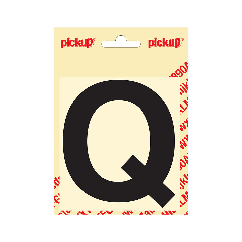 Plakletter Helvetica 100 mm - zwart Q - Helvetica - 31202100Q - EAN 8711234141163 - zelfklevend vinyl