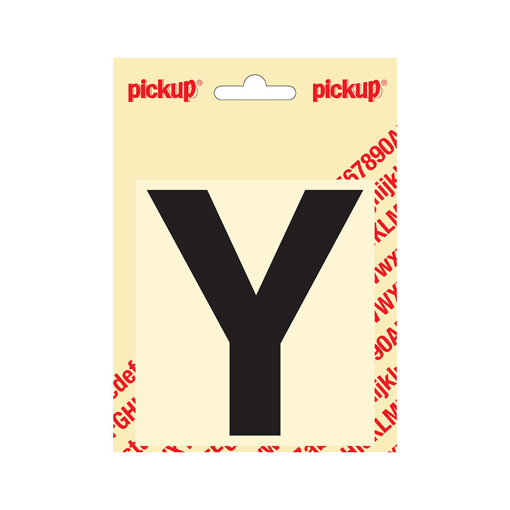Plakletter Helvetica 100 mm - zwart Y - Helvetica - 31202100Y - EAN 8711234141248 - zelfklevend vinyl