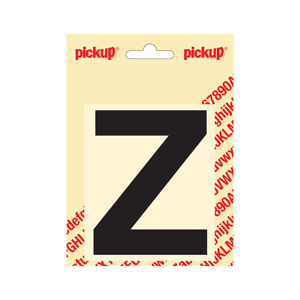 Plakletter Helvetica 100 mm - zwart Z - Helvetica - 31202100Z - EAN 8711234141255 - zelfklevend vinyl