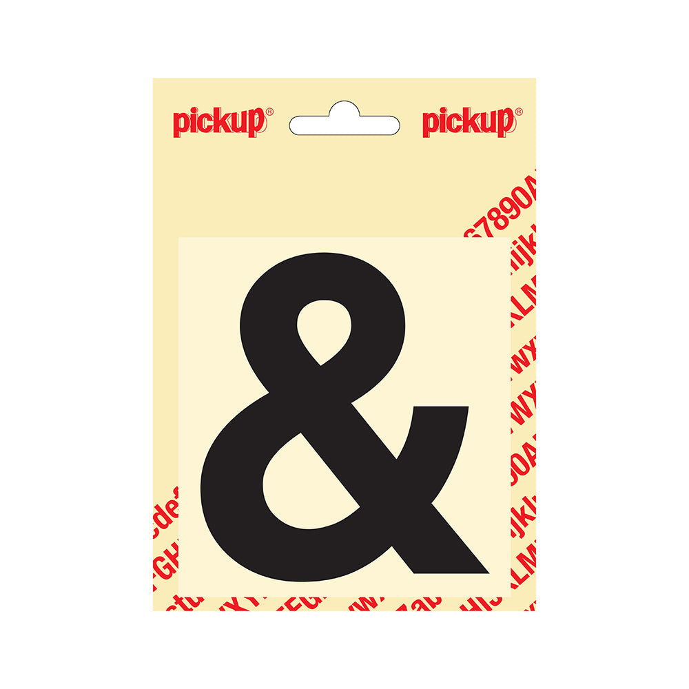 Plakletter Helvetica 100 mm - zwart & - Helvetica - 31202100& - EAN 8711234141804 - zelfklevend vinyl